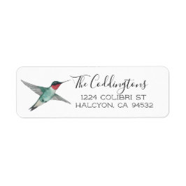 Ruby-throated Hummingbird Etiket