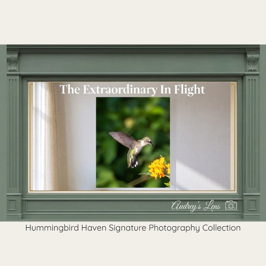 Ruby-Throated Hummingbird Fine Art Photography  Poster