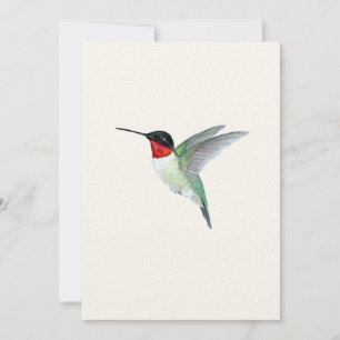 Ruby-throated Hummingbird Flat Wenskaart Kaart