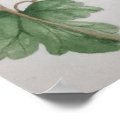 Ruby-throated Hummingbird Garden Watercolor Poster (Hoek)