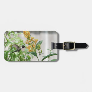 Ruby-Throated Hummingbird, gepersonaliseerd Bagagelabel