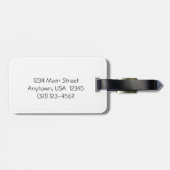 Ruby-Throated Hummingbird, gepersonaliseerd Bagagelabel (Achterkant horizontaal)