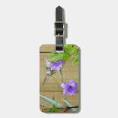 Ruby-Throated Hummingbird, gepersonaliseerd Bagagelabel (Voorkant verticaal)
