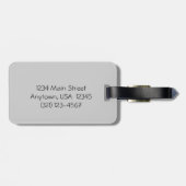 Ruby-Throated Hummingbird, gepersonaliseerd Bagagelabel (Achterkant horizontaal)