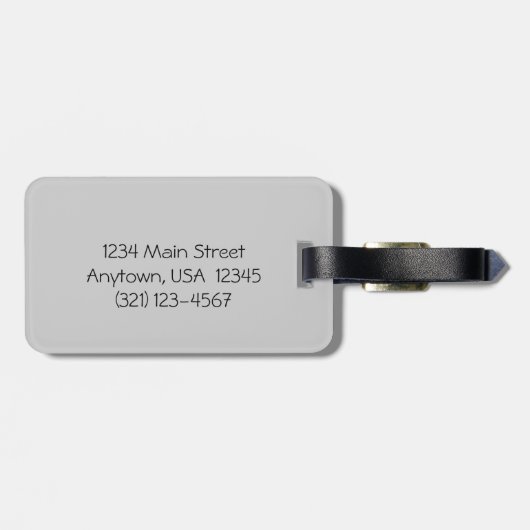 Ruby-Throated Hummingbird, gepersonaliseerd Bagagelabel (Achterkant horizontaal)