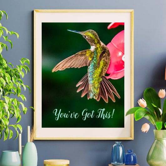 Ruby Throated Hummingbird Je hebt dit citaat Poster