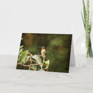 Ruby Throated Hummingbird Kaart
