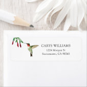 Ruby-throated Hummingbird Label (Insitu)