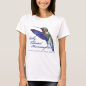 Ruby Throated Hummingbird Latijn T-shirt (Voorkant)