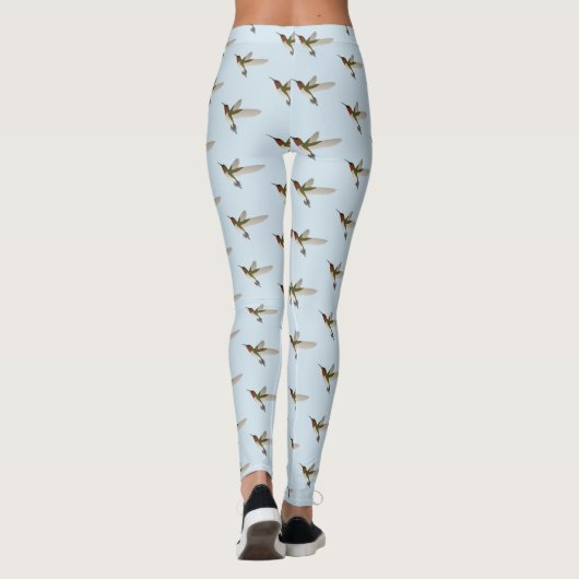 Ruby Throated Hummingbird Leggings (Achterkant)