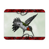 Ruby Throated Hummingbird Magneet (Horizontaal)