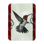Ruby Throated Hummingbird Magneet (Verticaal)