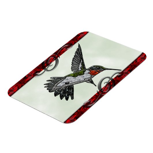 Ruby Throated Hummingbird Magneet (Linkerzijde)