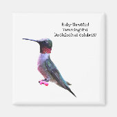 Ruby-Throated Hummingbird Magneet (Voorkant)