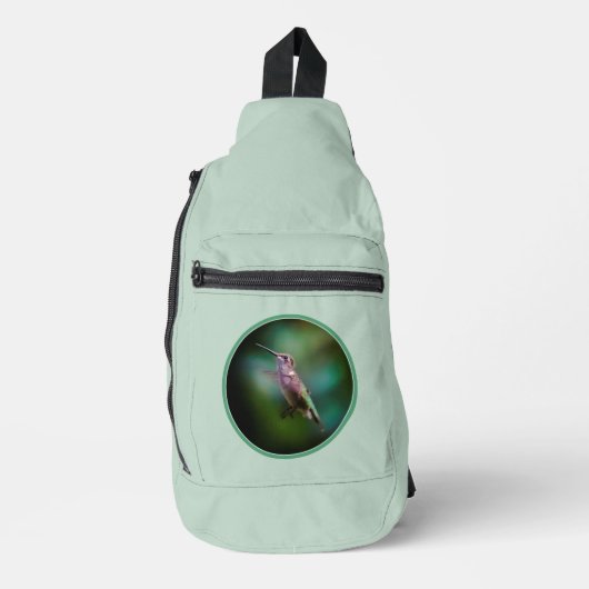 Ruby-throated Hummingbird Originele foto Sling Bag (Voorkant)