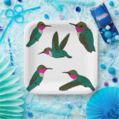 Ruby Throated Hummingbird Papieren Bordje (Feest)