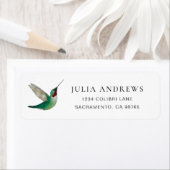 Ruby-throated Hummingbird Return Address Label (Insitu)