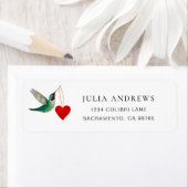Ruby-throated Hummingbird Return Address Label (Insitu)
