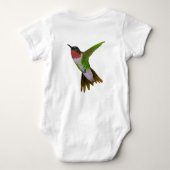 Ruby Throated Hummingbird Romper (Achterkant)
