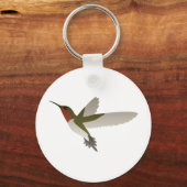 Ruby Throated Hummingbird Sleutelhanger (Voorkant)