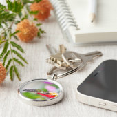 Ruby-Throated Hummingbird Sleutelhanger #0624 (Zijkant)