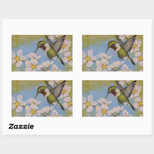 Ruby-Throated Hummingbird - Stickers (Vel)