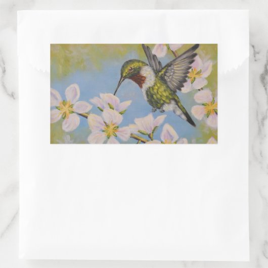 Ruby-Throated Hummingbird - Stickers (Tas)