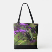 Ruby-Throated Hummingbird-Tas Tote Bag (Achterkant)