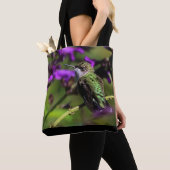 Ruby-Throated Hummingbird-Tas Tote Bag (Dichtbij)