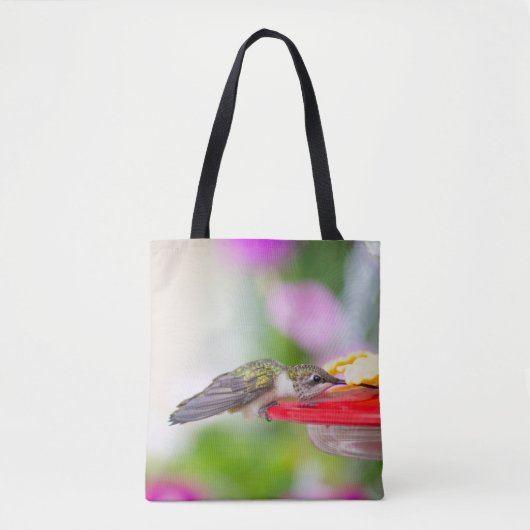 Ruby-Throated Hummingbird Tote Bag (Voorkant)