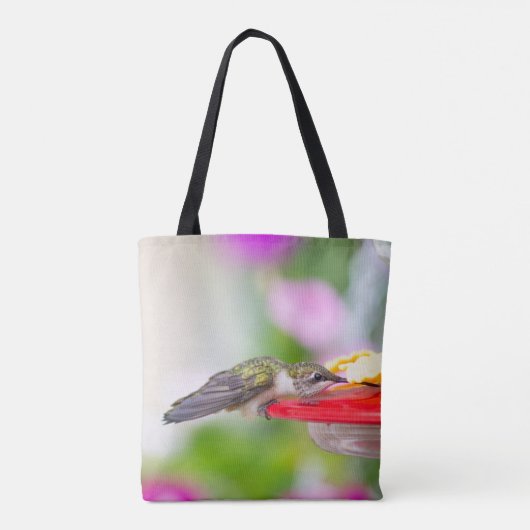 Ruby-Throated Hummingbird Tote Bag (Achterkant)