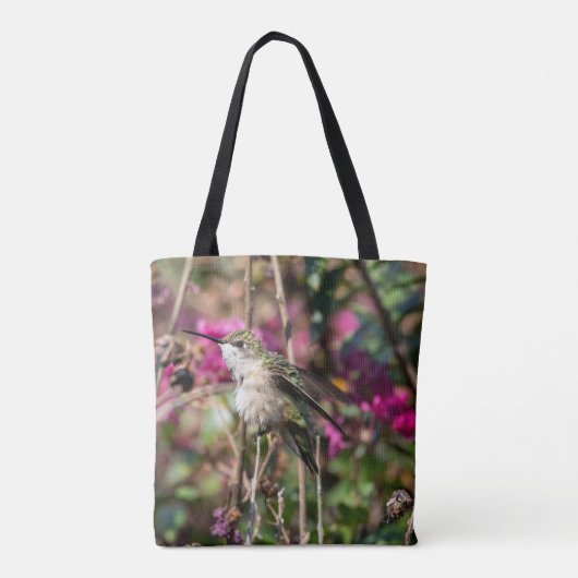 Ruby-Throated Hummingbird Tote Bag (Achterkant)
