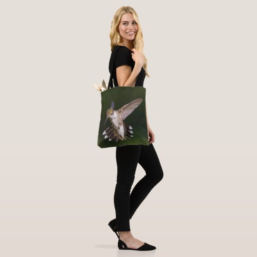 Ruby-Throated Hummingbird Tote Bag (Op model)