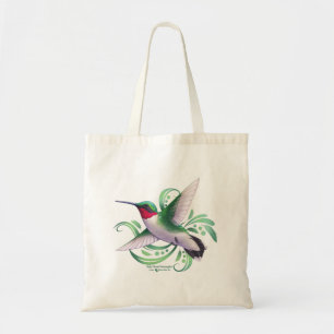 Ruby Throated Hummingbird Tote Bag