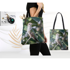 Ruby-Throated Hummingbird Tote Bag