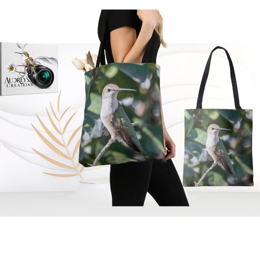 Ruby-Throated Hummingbird Tote Bag