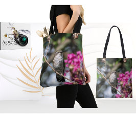 Ruby-Throated Hummingbird Tote Bag