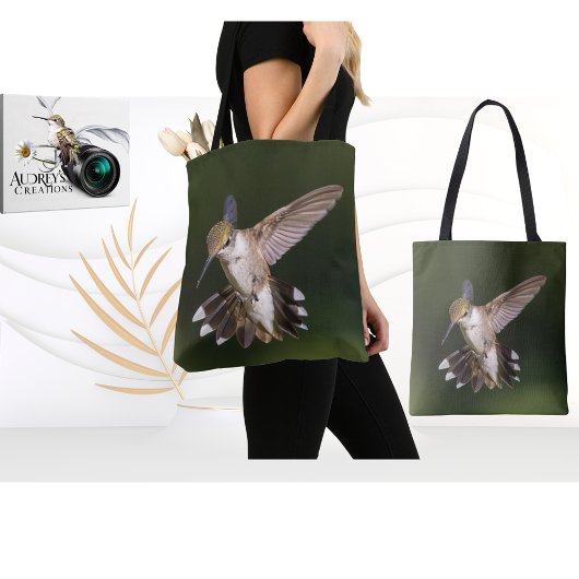 Ruby-Throated Hummingbird Tote Bag