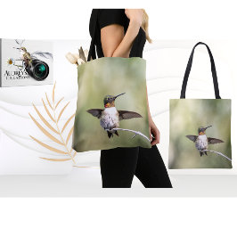 Ruby-Throated Hummingbird Tote Bag