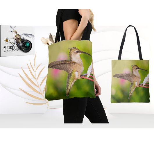 Ruby-Throated Hummingbird Tote Bag