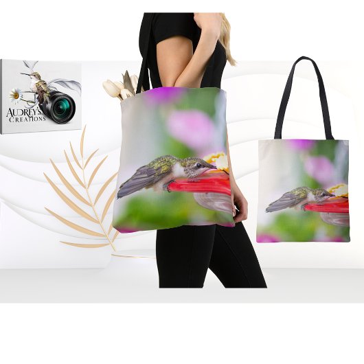 Ruby-Throated Hummingbird Tote Bag
