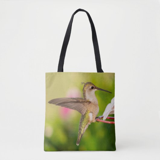 Ruby-Throated Hummingbird Tote Bag (Voorkant)