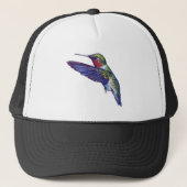 Ruby Throated Hummingbird Trucker Pet (Voorkant)