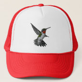 Ruby Throated Hummingbird Trucker Pet (Voorkant)
