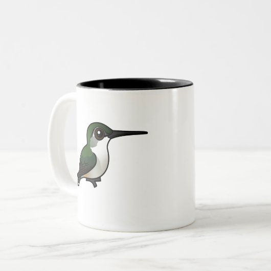 Ruby-throated Hummingbird Tweekleurige Koffiemok (Voorkant links)