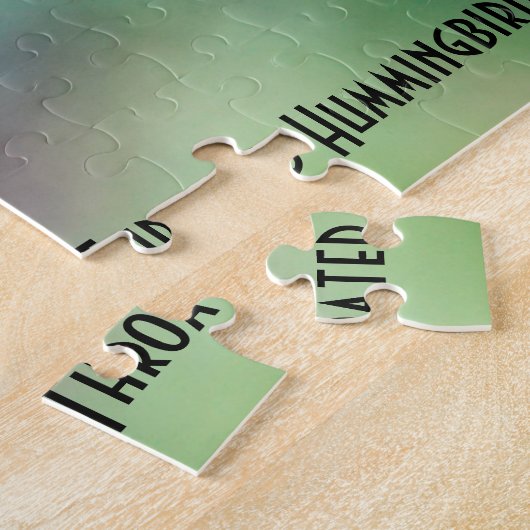 Ruby Throated Hummingbird, vogelliefhebber Legpuzzel (Zijkant)