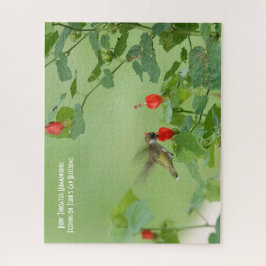 Ruby Throated Hummingbird, vogelliefhebber's Jigza Legpuzzel