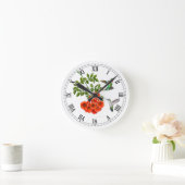 Ruby Throated Hummingbird Wall Clock Ronde Klok (Huis)