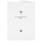 Ruby-throated Hummingbirds Birthday Card (Achterkant)