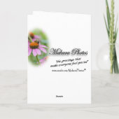 Ruby Throated Kolibrie - aanpassen Kaart (Achterkant)